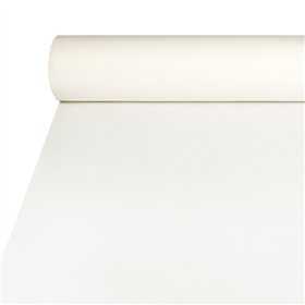 Tafelkleed Airlaid 20 m x 1,2 m Wit