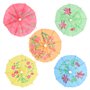 Decoprikkers 10cm kleuren assortiment Parapluutjes