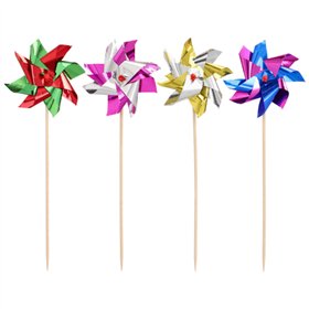 Decoprikkers 17,5cm kleuren assortiment Molen - Horecavoordeel.com