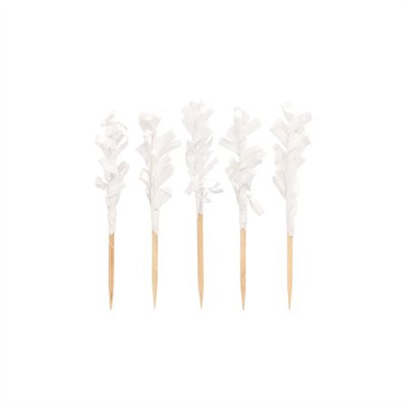 Decoprikkers 6,8cm Wit Frills - Horecavoordeel.com