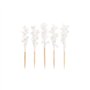 Decoprikkers 6,8cm Wit Frills
