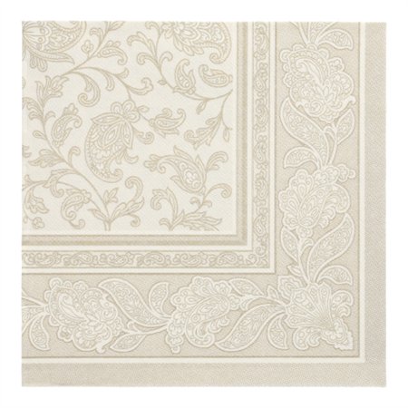 Servetten ROYAL Collection 1/4 vouw 40cm x 40cm Champagne Ornaments - Horecavoordeel.com