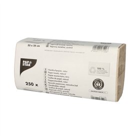 Handdoekjes 23cm x 25cm Natuur Zick Zack V-laags 1-laags