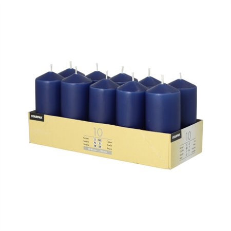 Stompkaarsen Ø 40mm x 90mm Donkerblauw