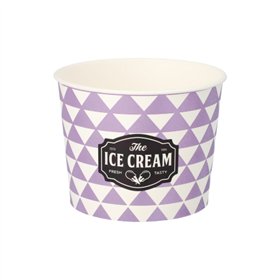 IJsbekers Karton rond 500ml Ø 11cm x 8,3cm Fruit