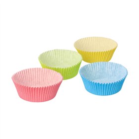 Bakvormpjes Ø 5cm x 2,5cm kleuren assortiment