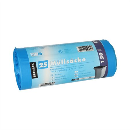 Industrie afvalzakken HDPE 120 l 110cm x 70cm Blauw