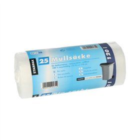 Industrie afvalzakken HDPE 120 l 110cm x 70cm Transparant - Horecavoordeel.com