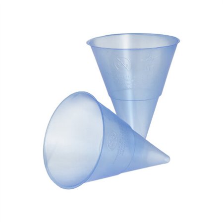 Puntbekers PP 115ml Ø 7,03cm x 9,5cm Blauw Blue Cone - Horecavoordeel.com