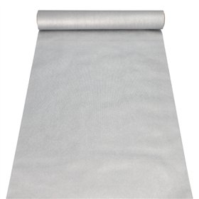 Tafellopers stofkarakter nonwoven soft selection 4,8 m x 40cm Zilver