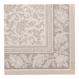 Servetten ROYAL Collection 1/4 vouw 40cm x 40cm Mocca Ornaments