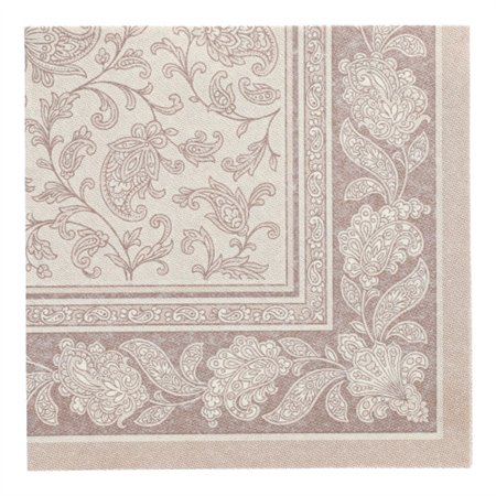 Servetten ROYAL Collection 1/4 vouw 40cm x 40cm Mocca Ornaments - Horecavoordeel.com