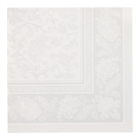 Servetten ROYAL Collection 1/4 vouw 40cm x 40cm Wit Ornaments