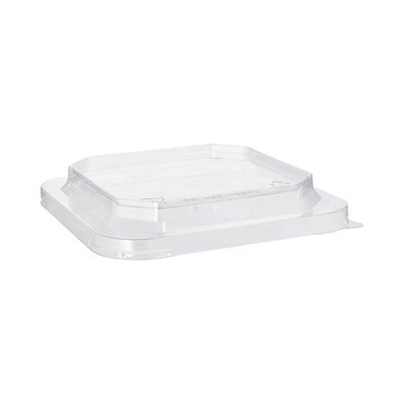 Deksels voor Lunchboxen PET vierkant 2,5cm x 16,2cm x 16,2cm Transparant - Horecavoordeel.com