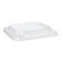 Deksels voor Lunchboxen PET vierkant 2,5cm x 18cm x 18cm Transparant