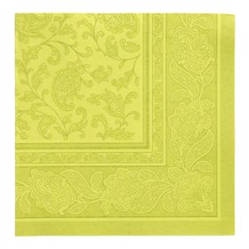 Servetten ROYAL Collection 1/4 vouw 40cm x 40cm Lime Ornaments - Horecavoordeel.com