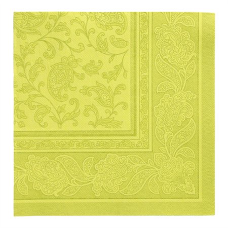 Servetten ROYAL Collection 1/4 vouw 40cm x 40cm Lime Ornaments