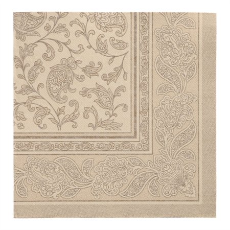 Servetten ROYAL Collection 1/4 vouw 40cm x 40cm Zand Ornaments