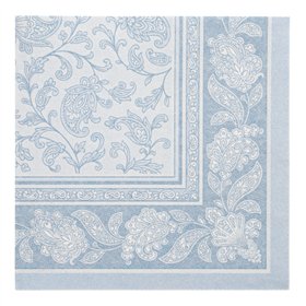 Servetten ROYAL Collection 1/4 vouw 40cm x 40cm arctisch Blauw Ornaments