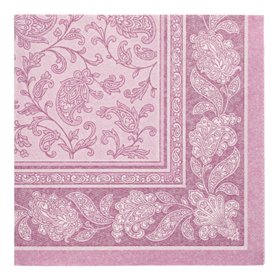 Servetten ROYAL Collection 1/4 vouw 40cm x 40cm Paars Ornaments