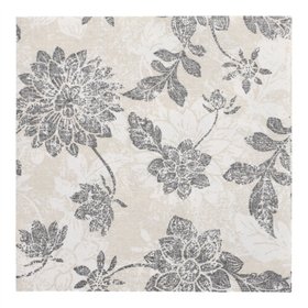 Servetten ROYAL Collection 1/4 vouw 40cm x 40cm antraciet Flowers - Horecavoordeel.com