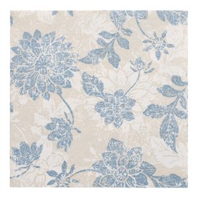 Servetten ROYAL Collection 1/4 vouw 40cm x 40cm arctisch Blauw Flowers