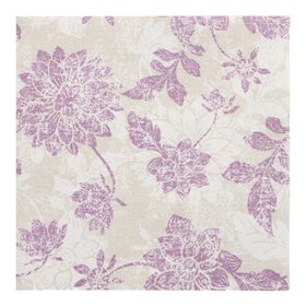 Servetten ROYAL Collection 1/4 vouw 40cm x 40cm Paars Flowers - Horecavoordeel.com