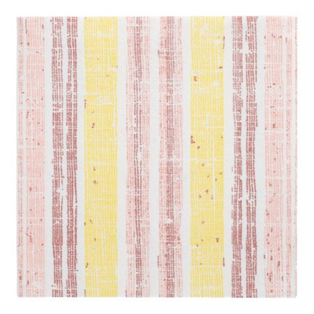 Servetten ROYAL Collection 1/4 vouw 40cm x 40cm Geel Stripes - Horecavoordeel.com