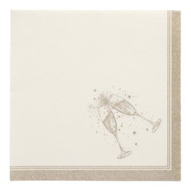 Servetten ROYAL Collection 1/4 vouw 40cm x 40cm Goud Festivities