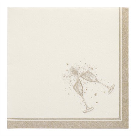 Servetten ROYAL Collection 1/4 vouw 40cm x 40cm Goud Festivities