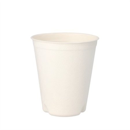 Drinkbekers Suikerriet Pure 0,3 l Ø 9cm x 10cm Wit voor warme dranken