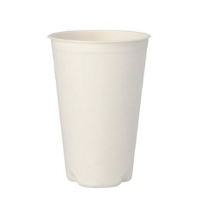 Drinkbekers Suikerriet Pure 0,4 l Ø 9cm x 13cm Wit voor warme dranken