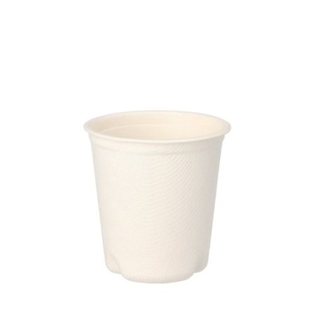 Drinkbekers Suikerriet Pure 0,1 l Ø 6,3cm x 6,5cm Wit voor warme dranken - Horecavoordeel.com