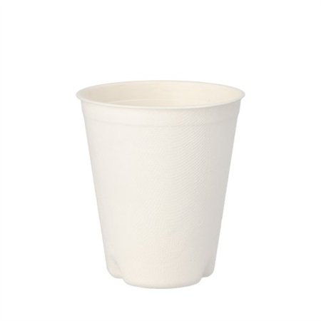 Drinkbekers Suikerriet Pure 0,3 l Ø 9cm x 10cm Wit voor warme dranken