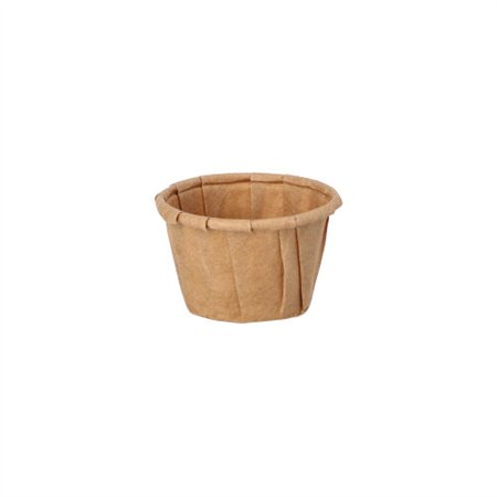 Sausbakjes Papier Pure 10ml Ø 3,5cm x 2,2cm Bruin
