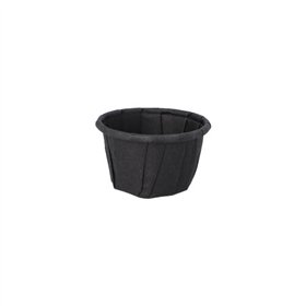 Sausbakjes Papier 10ml Ø 3,5cm x 2,2cm Zwart - Horecavoordeel.com