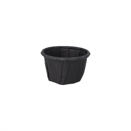 Sausbakjes Papier 10ml Ø 3,5cm x 2,2cm Zwart - Horecavoordeel.com