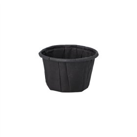 Sausbakjes Papier 25ml Ø 4,4cm x 2,8cm Zwart