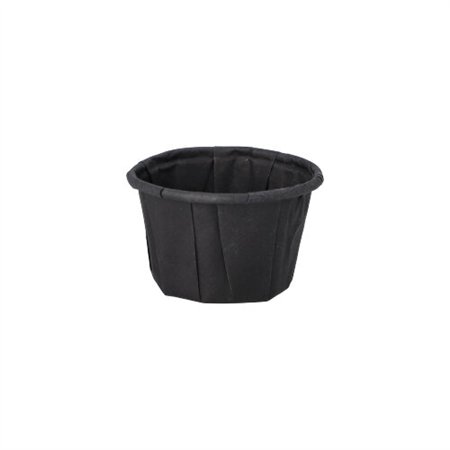 Sausbakjes Papier 25ml Ø 4,4cm x 2,8cm Zwart - Horecavoordeel.com