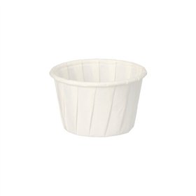 Sausbakjes Papier Pure 35ml Ø 5cm x 3,1cm Wit