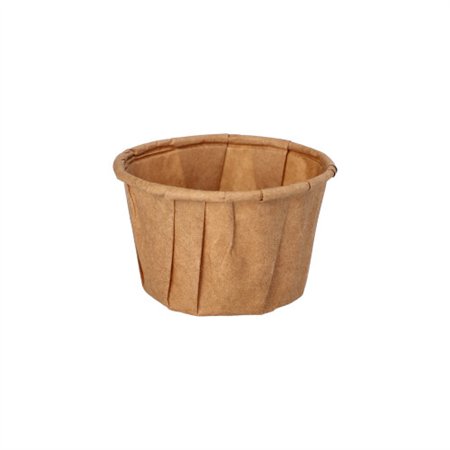 Sausbakjes Papier Pure 35ml Ø 5cm x 3,1cm Bruin - Horecavoordeel.com