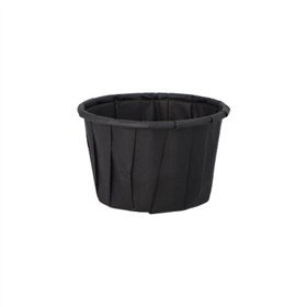 Sausbakjes Papier 35ml Ø 5cm x 3,1cm Zwart
