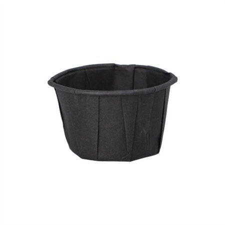 Sausbakjes Papier 50ml Ø 5,8cm x 3,5cm Zwart - Horecavoordeel.com
