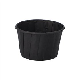 Sausbakjes Papier 90ml Ø 6,6cm x 4,2cm Zwart