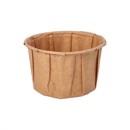 Sausbakjes Papier Pure 110ml Ø 7cm x 4,2cm Bruin
