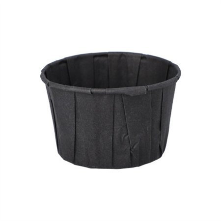 Sausbakjes Papier 110ml Ø 7cm x 4,2cm Zwart - Horecavoordeel.com