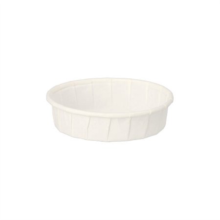 Sausbakjes Papier Pure 25ml Ø 6cm x 1,5cm Wit - Horecavoordeel.com