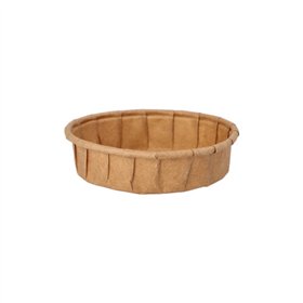 Sausbakjes Papier Pure 25ml Ø 6cm x 1,5cm Bruin - Horecavoordeel.com