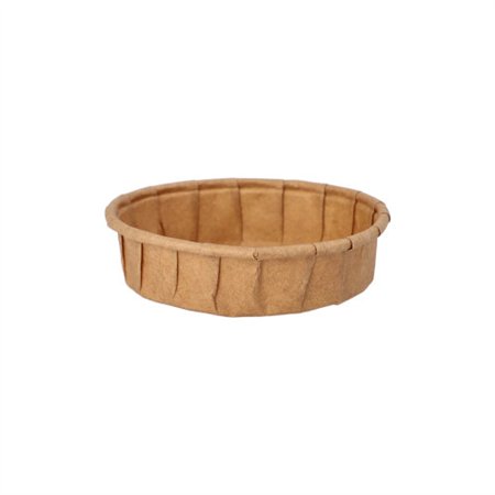 Sausbakjes Papier Pure 25ml Ø 6cm x 1,5cm Bruin - Horecavoordeel.com