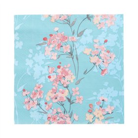 Servetten 3-laags 1/4 vouw 33cm x 33cm Flower Tendril - Horecavoordeel.com